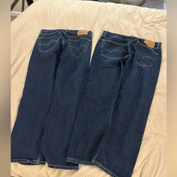 Levi's Blue Straight Leg Jeans with Classic Styling - Picture 4 of 4
